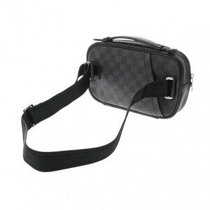 Louis Vuitton Body Umbrella Damier Graphite Black Bag Canvas
